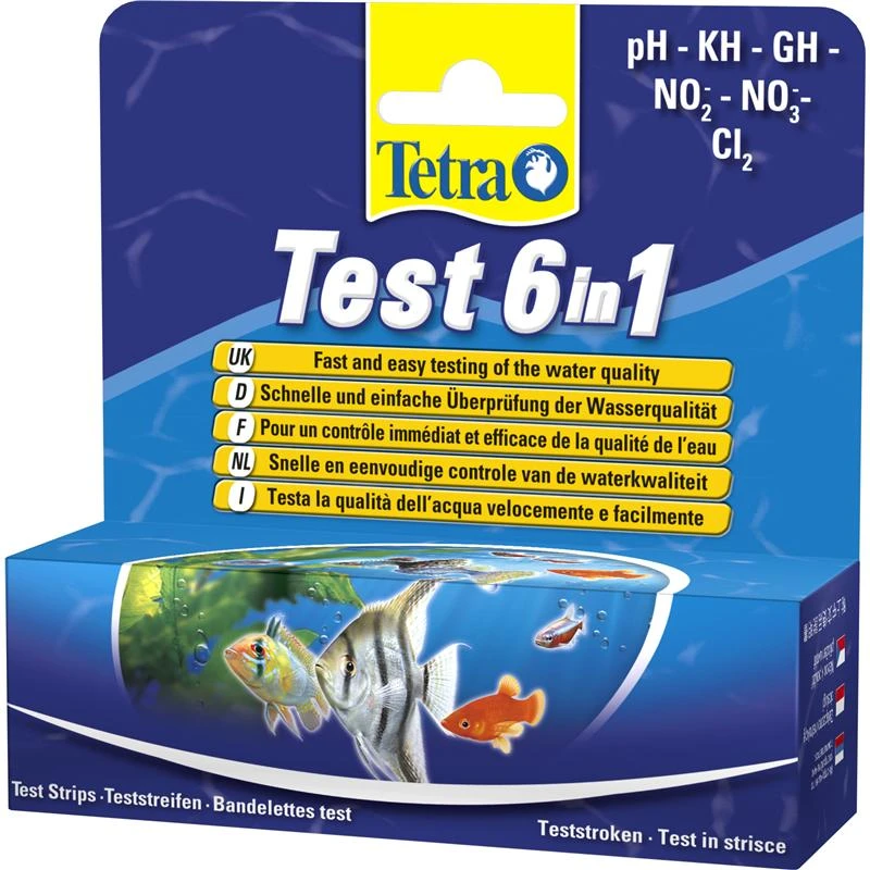 Tetra Test-Streifen 6 In 1 | 25 Stück Aquarienzubehör, Wassertest 3 Tetra Test-Streifen 6 In 1 | 25 Stück Aquarienzubehör, Wassertest